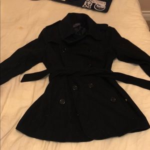 Black pea coat